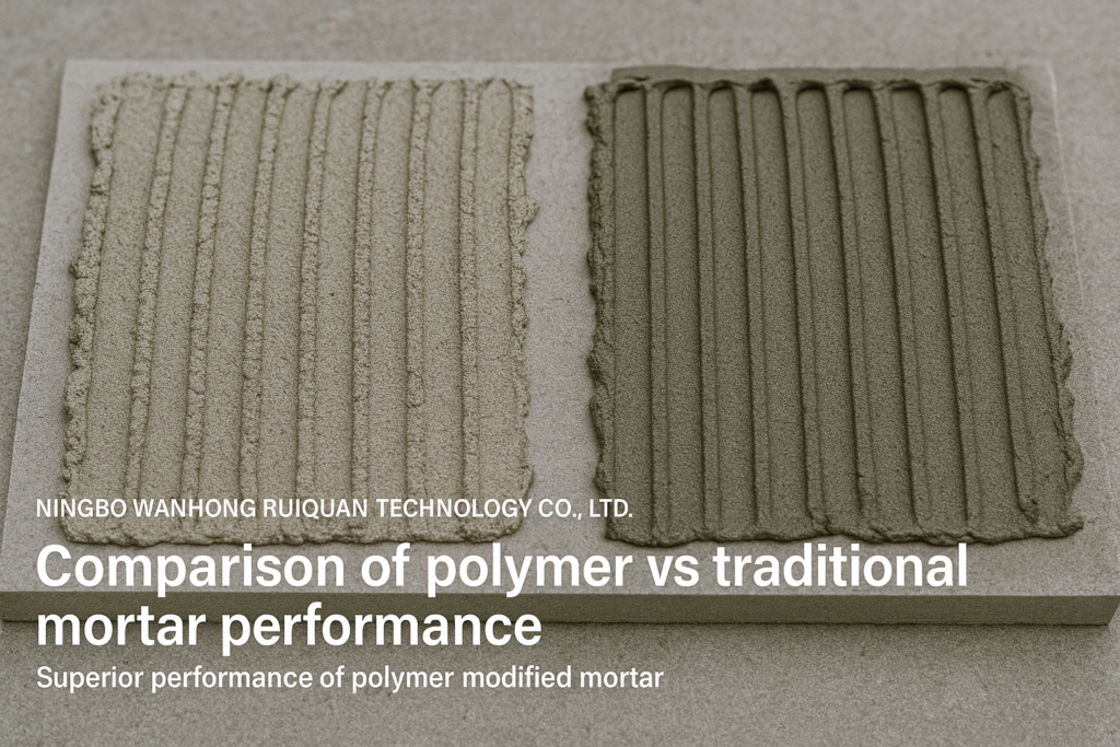Comparison of polymer vs traditional mortar performance