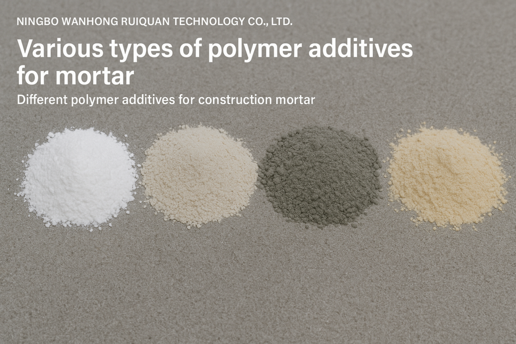 Various types of polymer additives for mortar