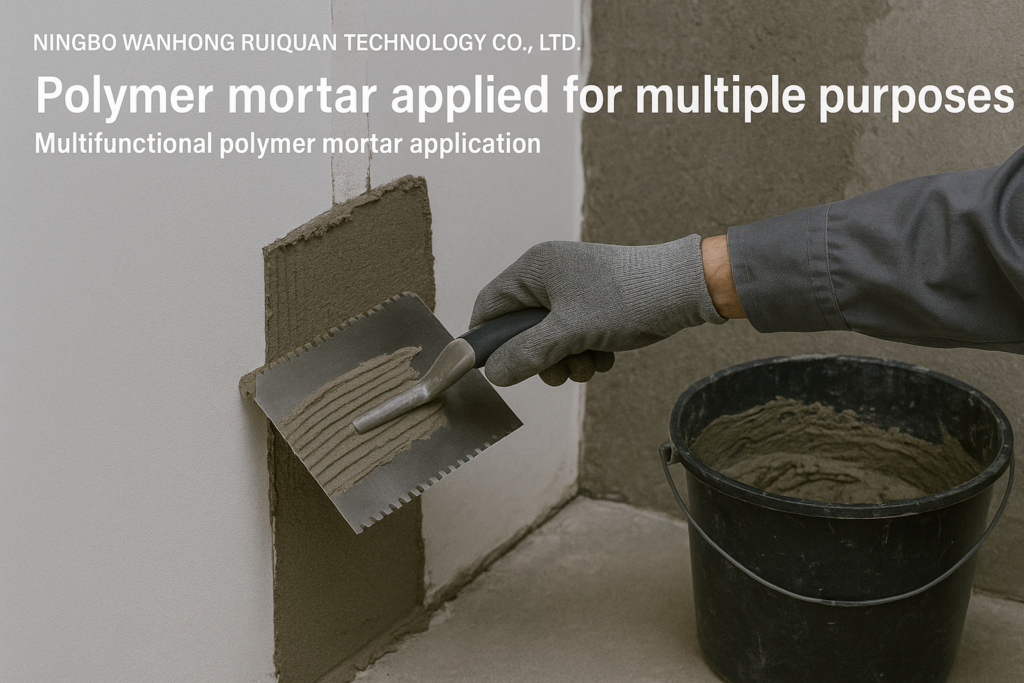 Polymer mortar applied for multiple purposes