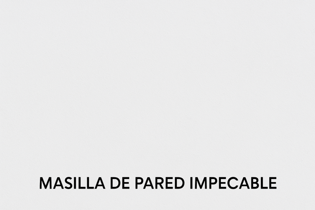 masilla de pared impecable