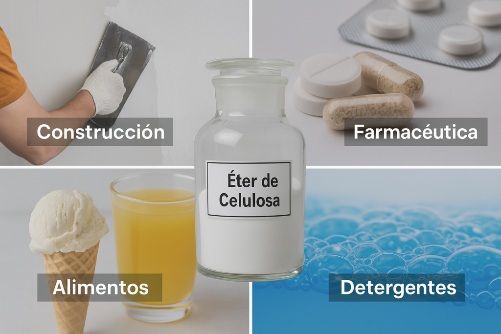 aplicaciones del éter de celulosa en diferentes industrias