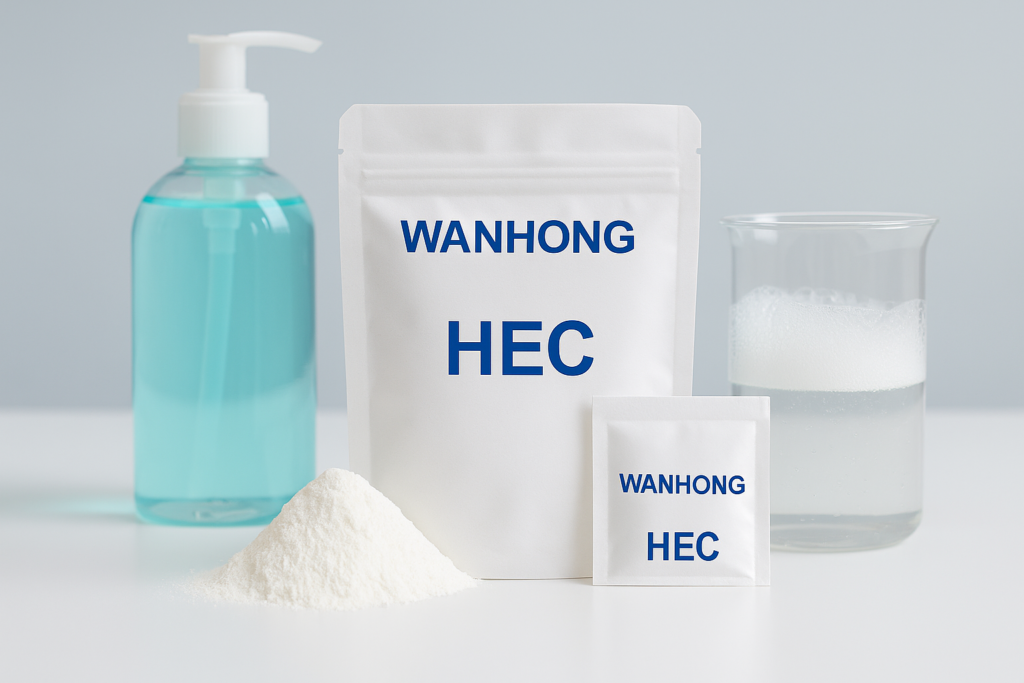 Wanhong HEC powder for daily chemical applications hydroxyethyl cellulose for daily chemical