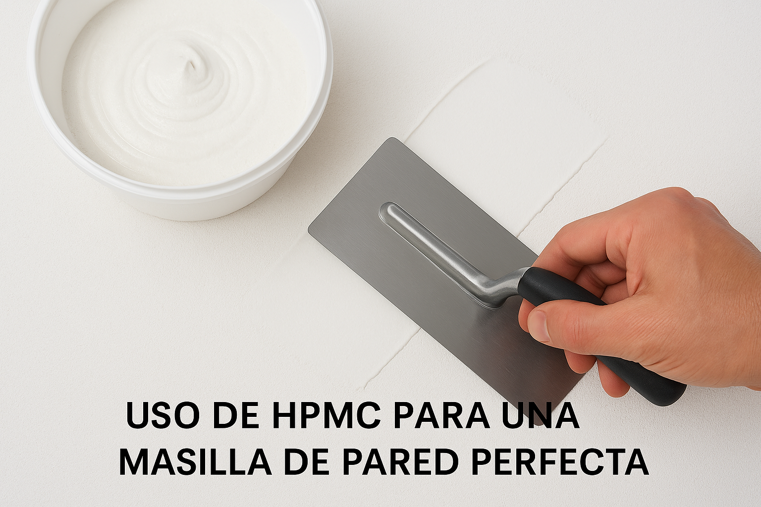 Haz la masilla para paredes perfecta con HPMC
