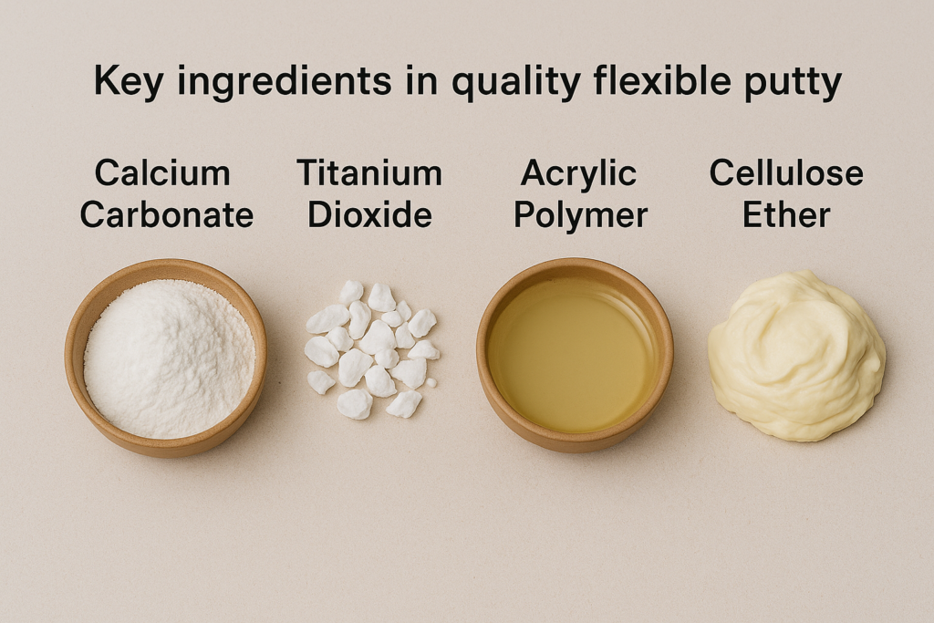 Key ingredients in quality flexible putty flexible putty ingredients
