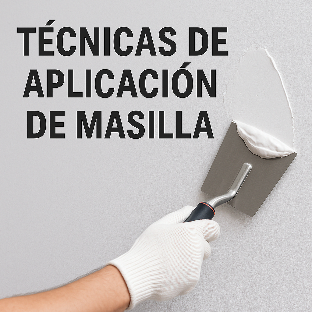 técnicas de aplicación de masilla