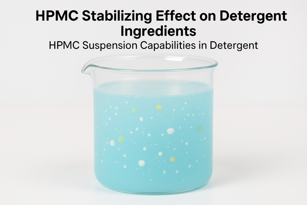 HPMC stabilizing effect on detergent ingredients