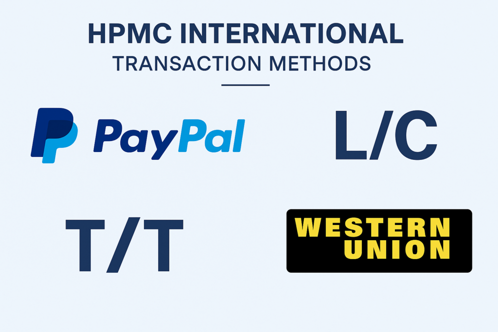 HPMC international transaction methods