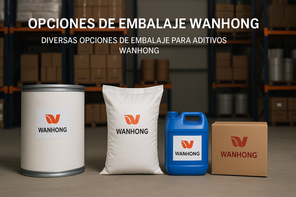 Diversas opciones de embalaje para aditivos WANHONG Opciones de embalaje WANHONG