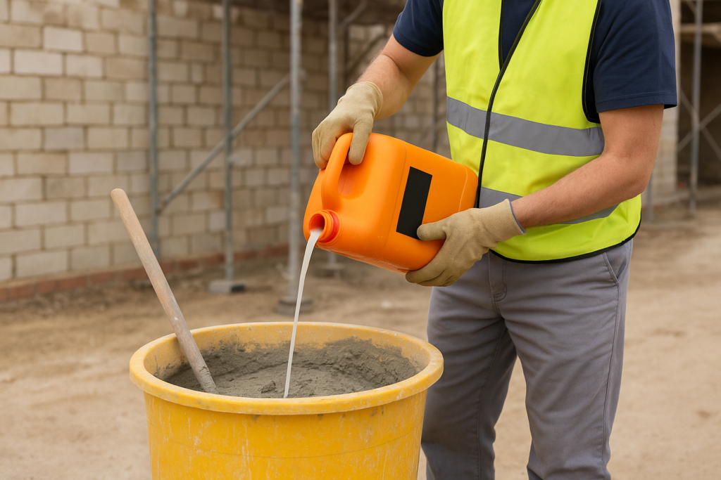Masonry mortar additives being used at a construction site masonry mortar additives in construction