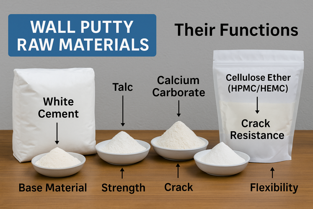 Wall putty raw materials alt wall putty composition ingredients