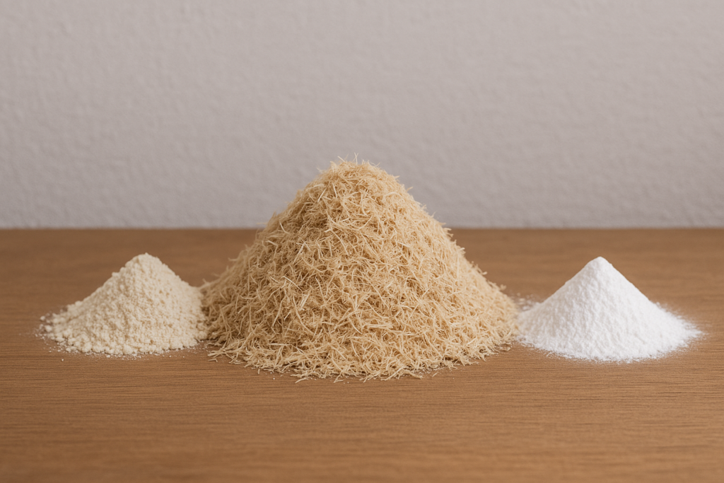 Wood fiber for wall putty alt wood fiber in wall putty