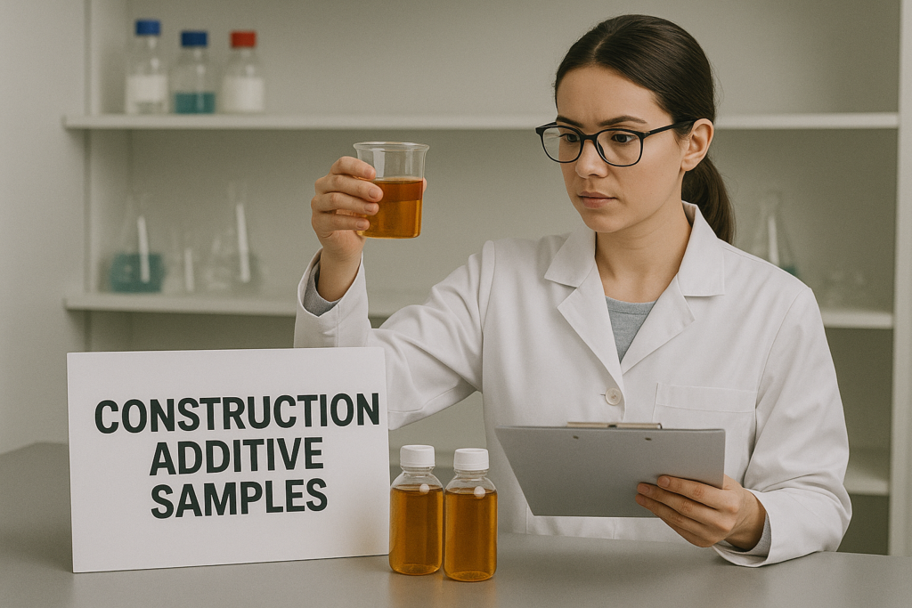 construction additives laboratory testing