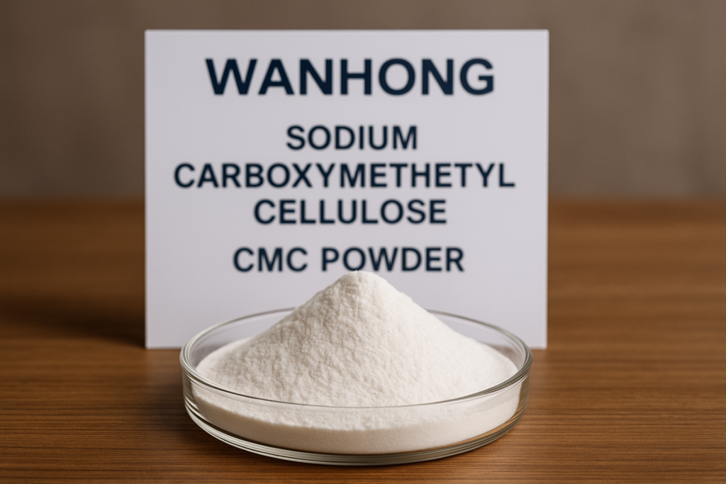 High-quality CMC powder from WANHONG sodium carboxymethyl cellulose powder
