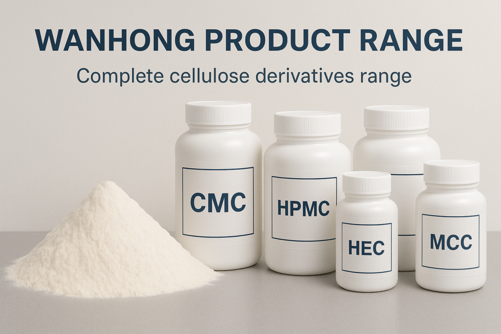 Complete cellulose derivatives range WANHONG product range