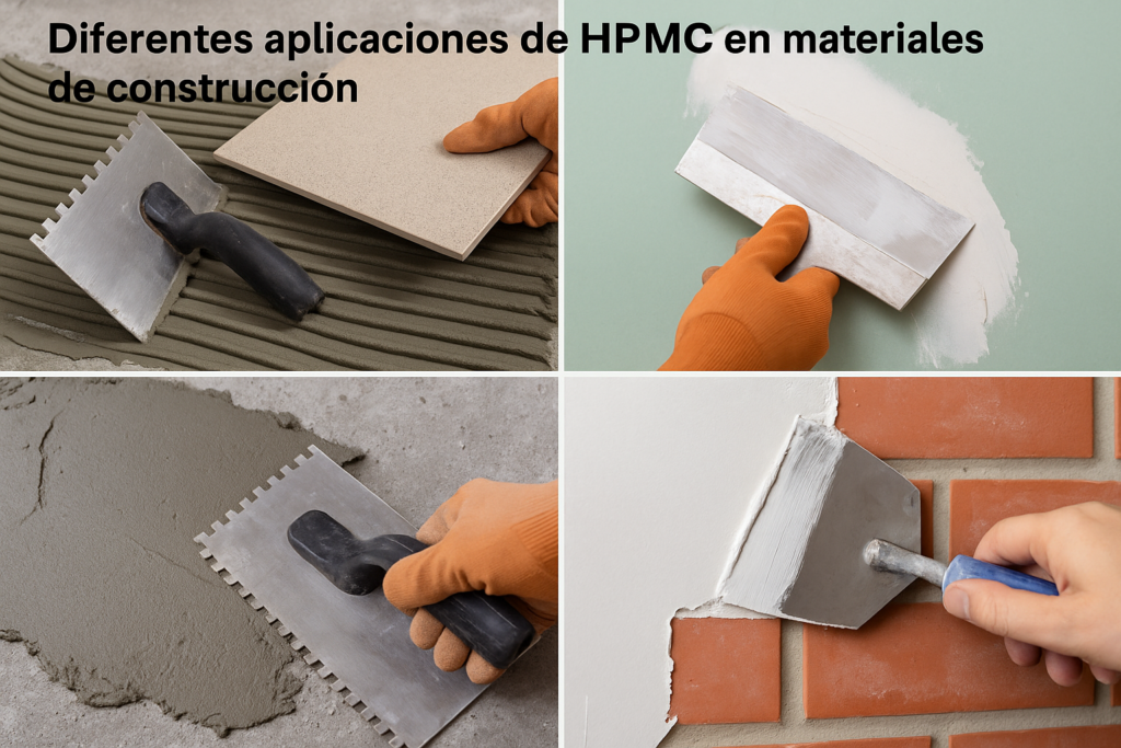 HPMC en uso en diferentes aplicaciones de construcción Diferentes aplicaciones de HPMC en materiales de construcción