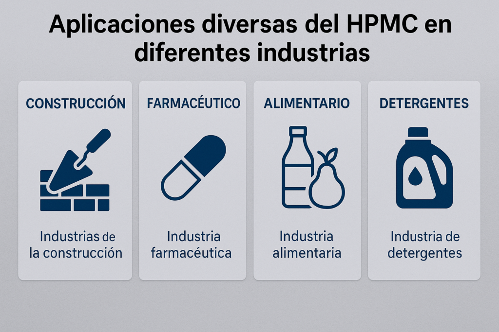 Los cuatro usos principales del HPMC Aplicaciones diversas del HPMC en diferentes industrias