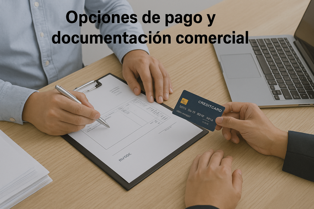 Sistemas de pago flexible para clientes internacionales Opciones de pago y documentación comercial