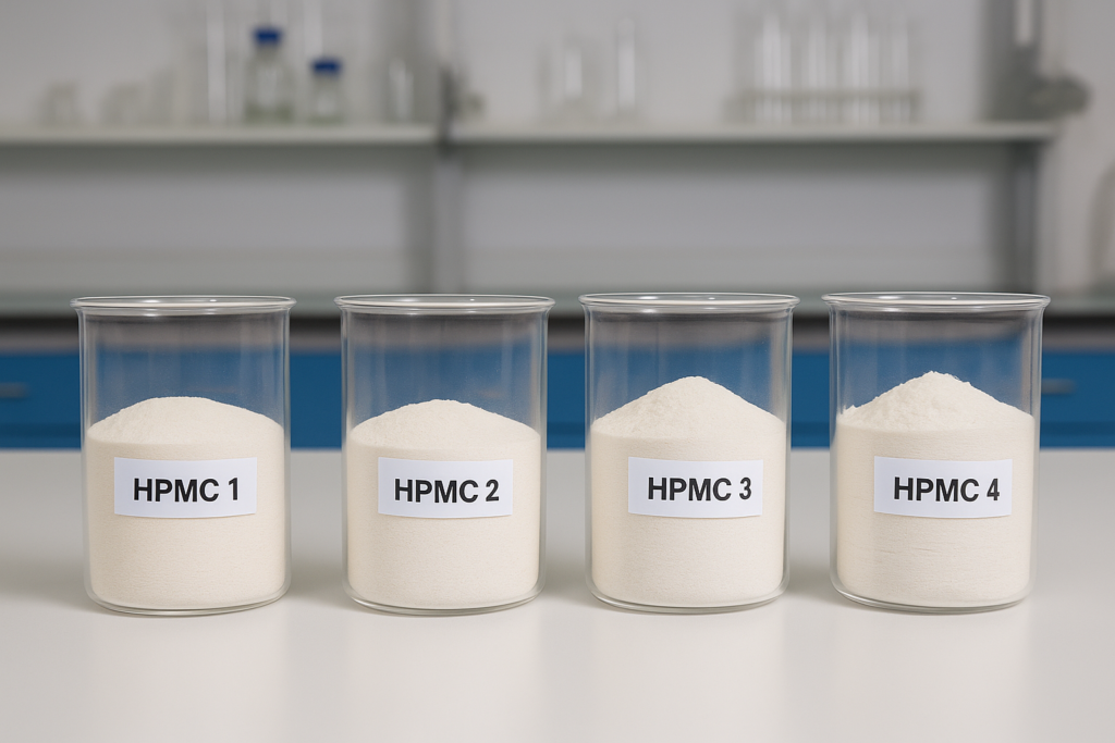 Diferentes grados de HPMC en laboratorio