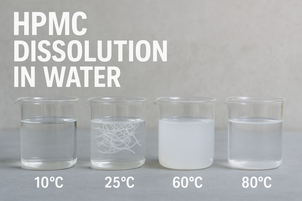 HPMC dissolution process at different temperatures HPMC dissolution in water