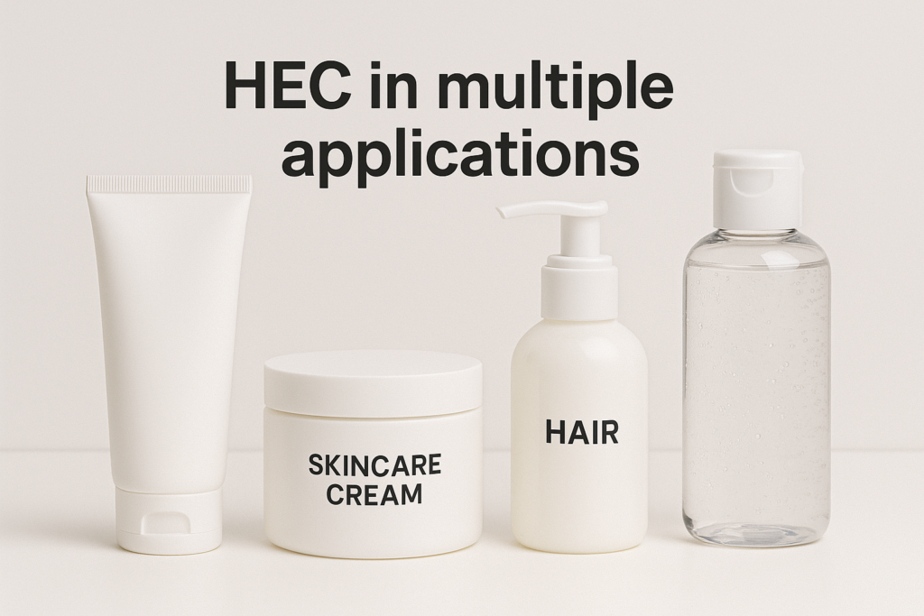HEC in multiple applications HEC application in various daily chemicals