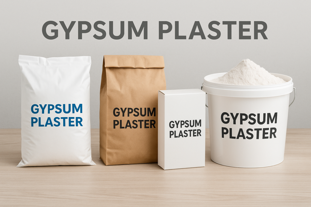 Various gypsum plaster formulations Different types of gypsum plaster products
