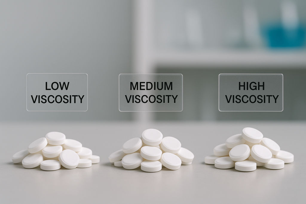 HPMC viscosity grades and their effect on drug release HPMC tablets with different viscosities