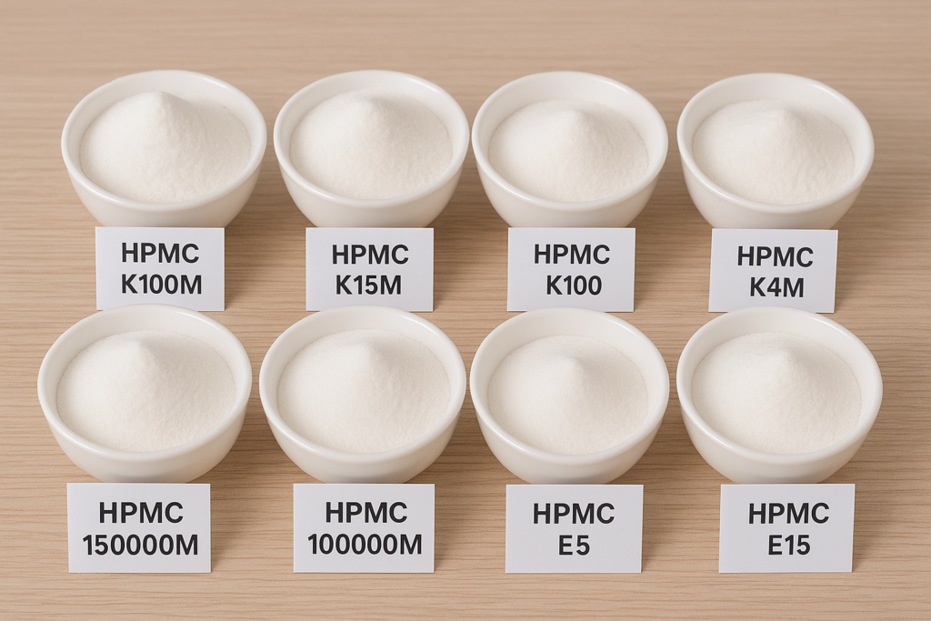 HPMC powder grades at Wanhong Different HPMC grades and specifications