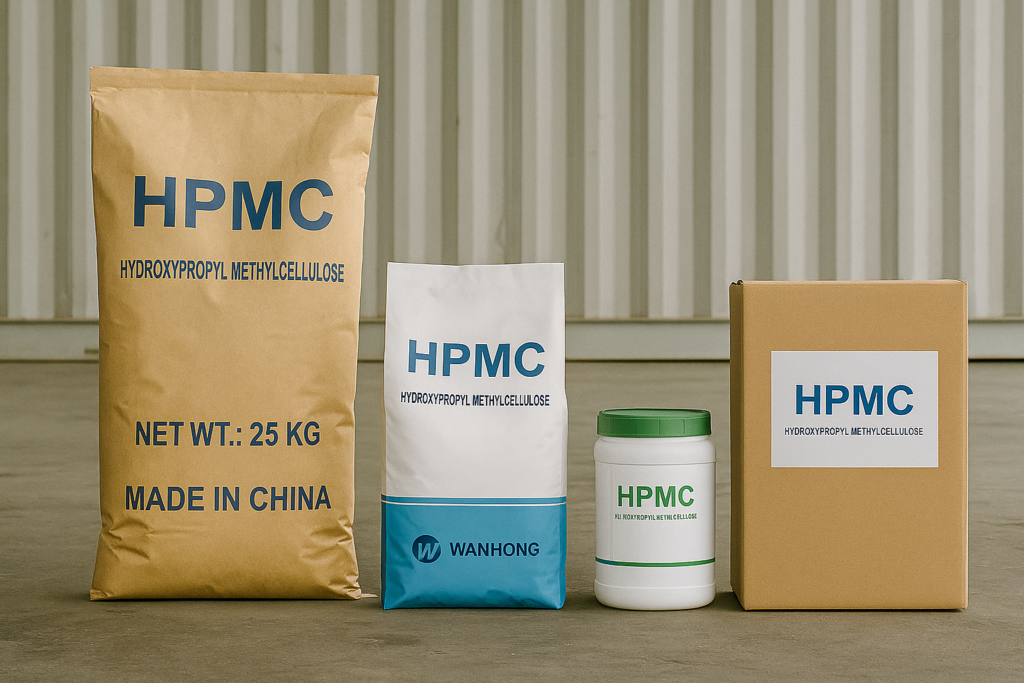 Various HPMC packaging formats at Wanhong Custom HPMC packaging options