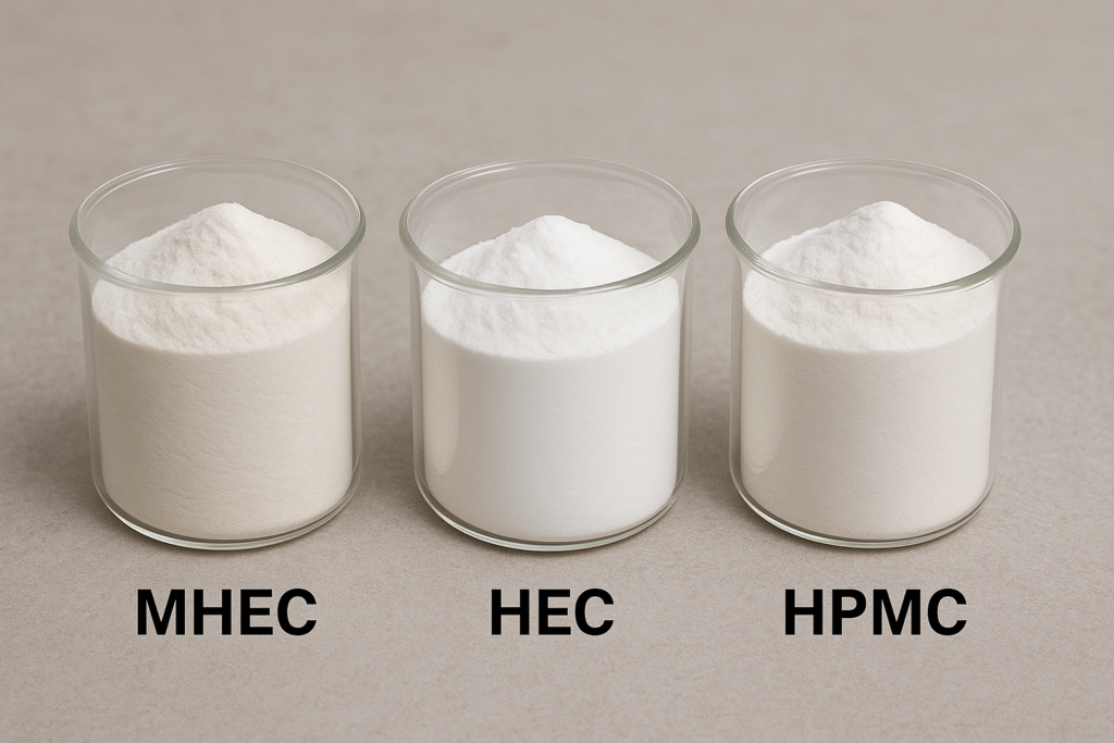 Diferentes tipos de éteres de celulosa