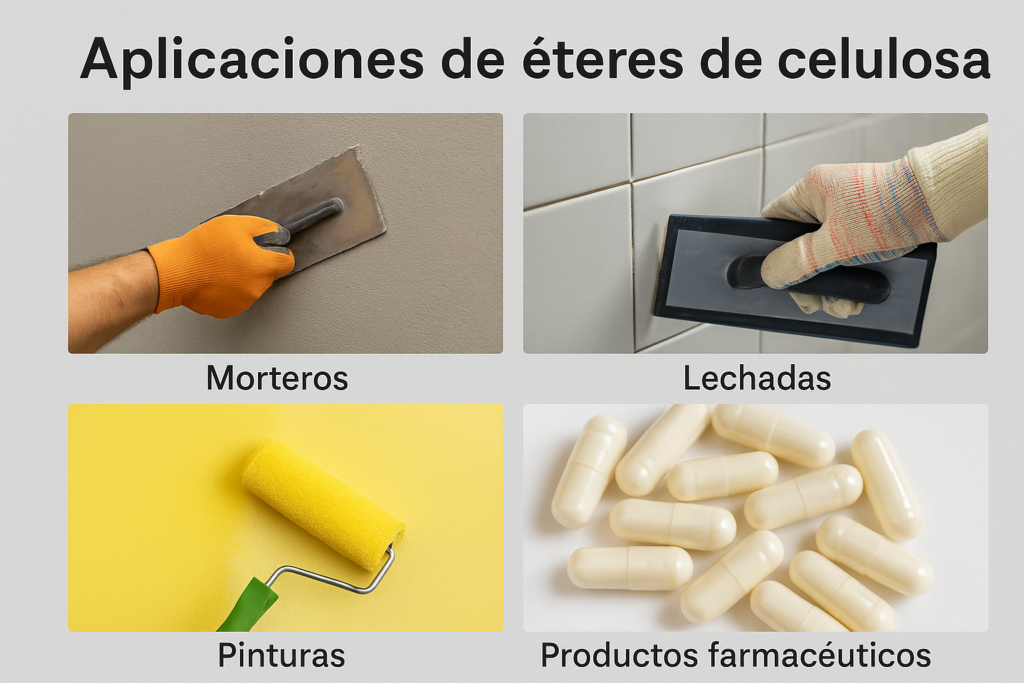 Aplicaciones de éteres de celulosa