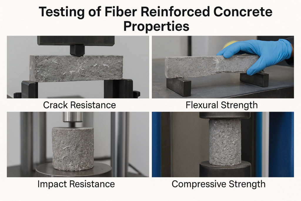 alt with fiber reinforced concrete properties testing