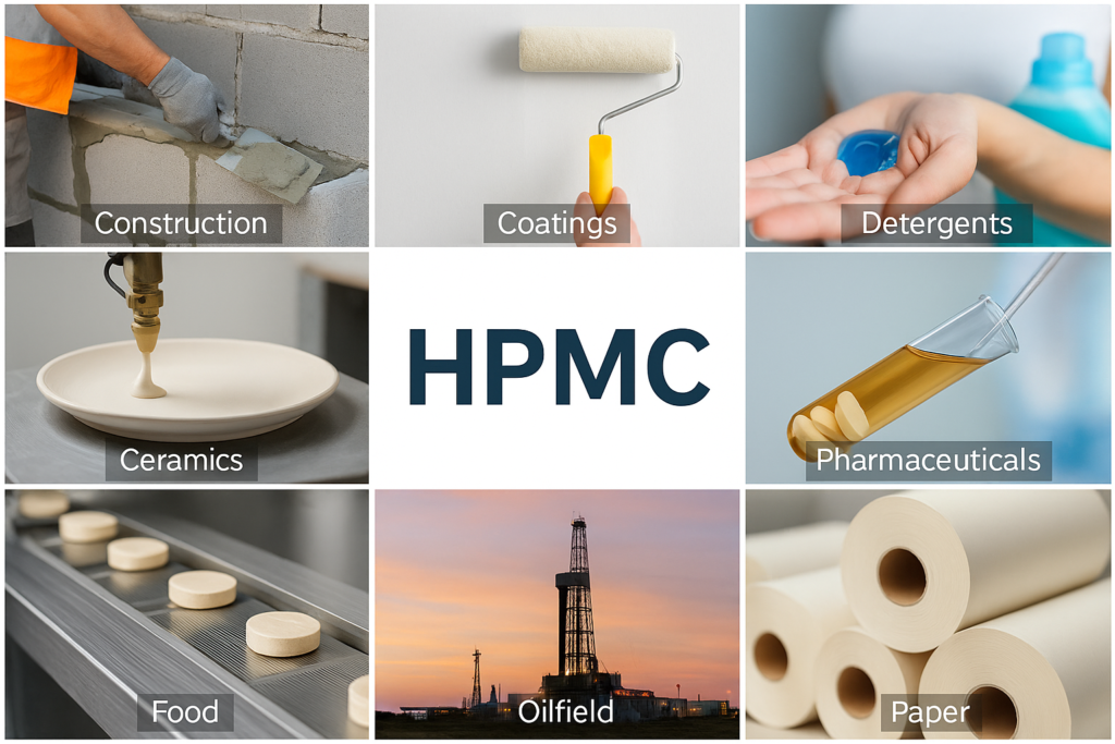 Various applications of HPMC binder HPMC applications across industries