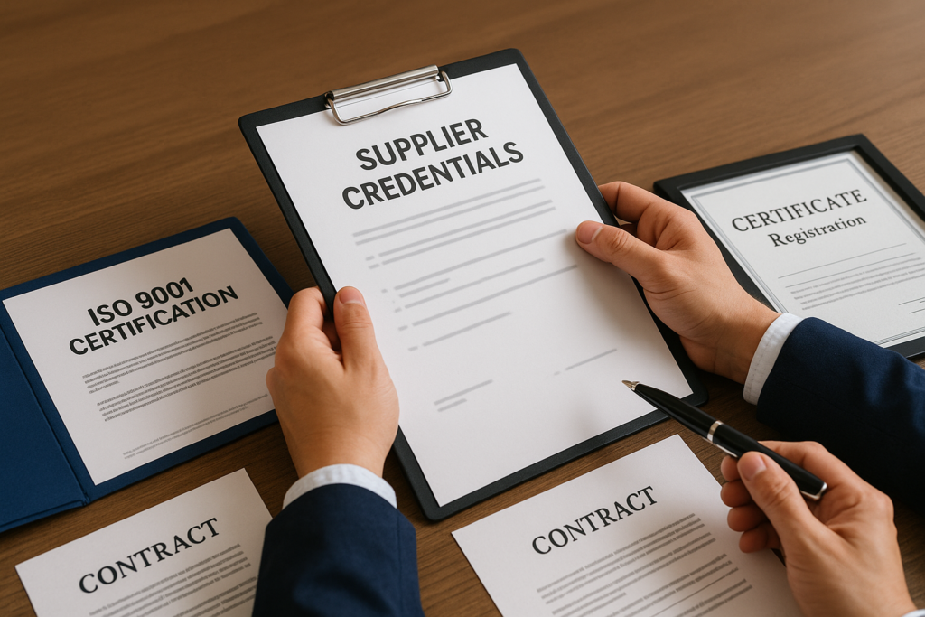 Verifying HPMC supplier credentials Supplier verification process