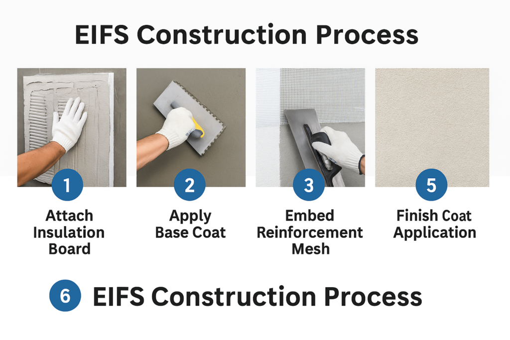EIFS Installation Process EIFS construction process