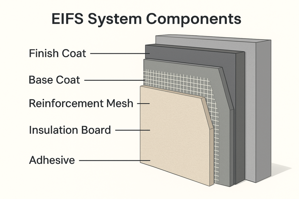 EIFS System Components EIFS material components