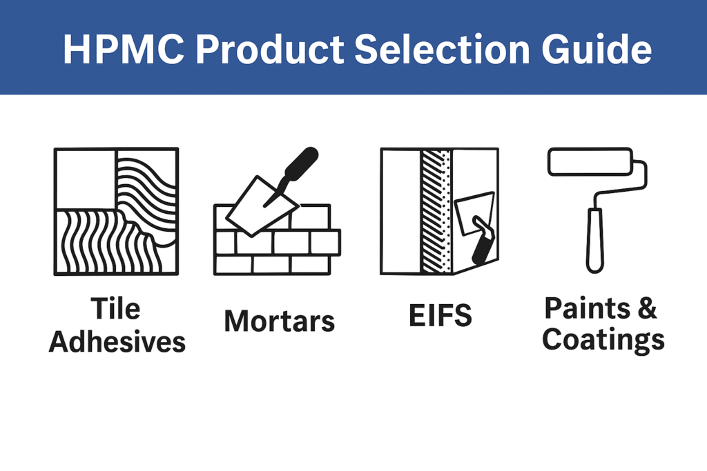 HPMC Product Selection Chart HPMC product selection guide