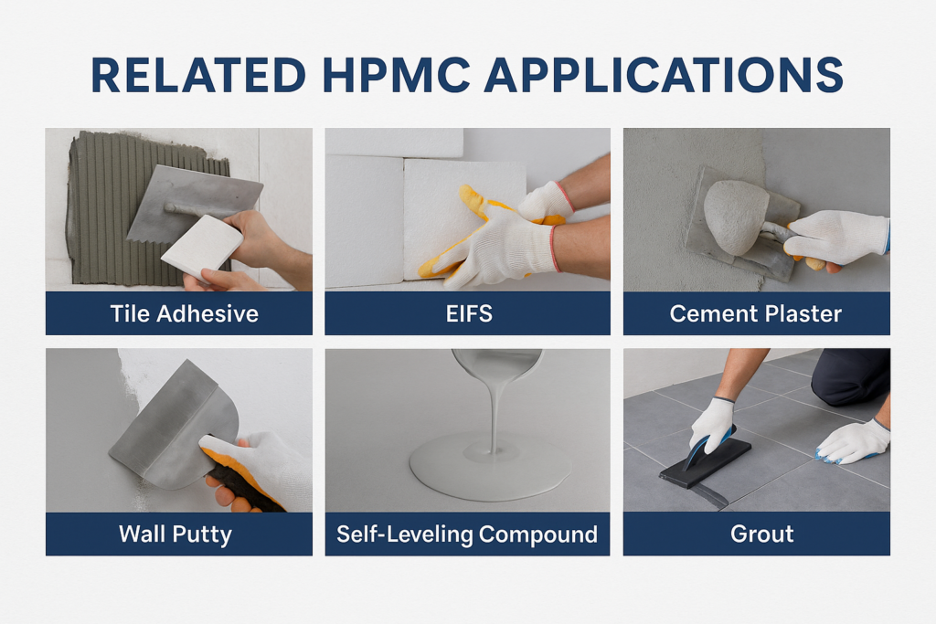 Multiple Applications for Construction-Grade HPMC Related HPMC applications