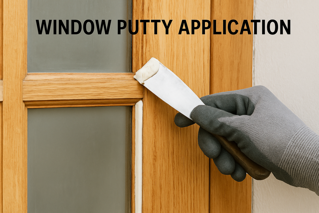 Window putty application process