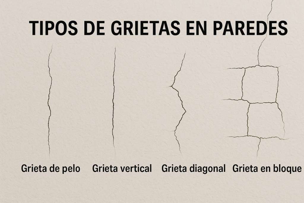 tipos de grietas en paredes