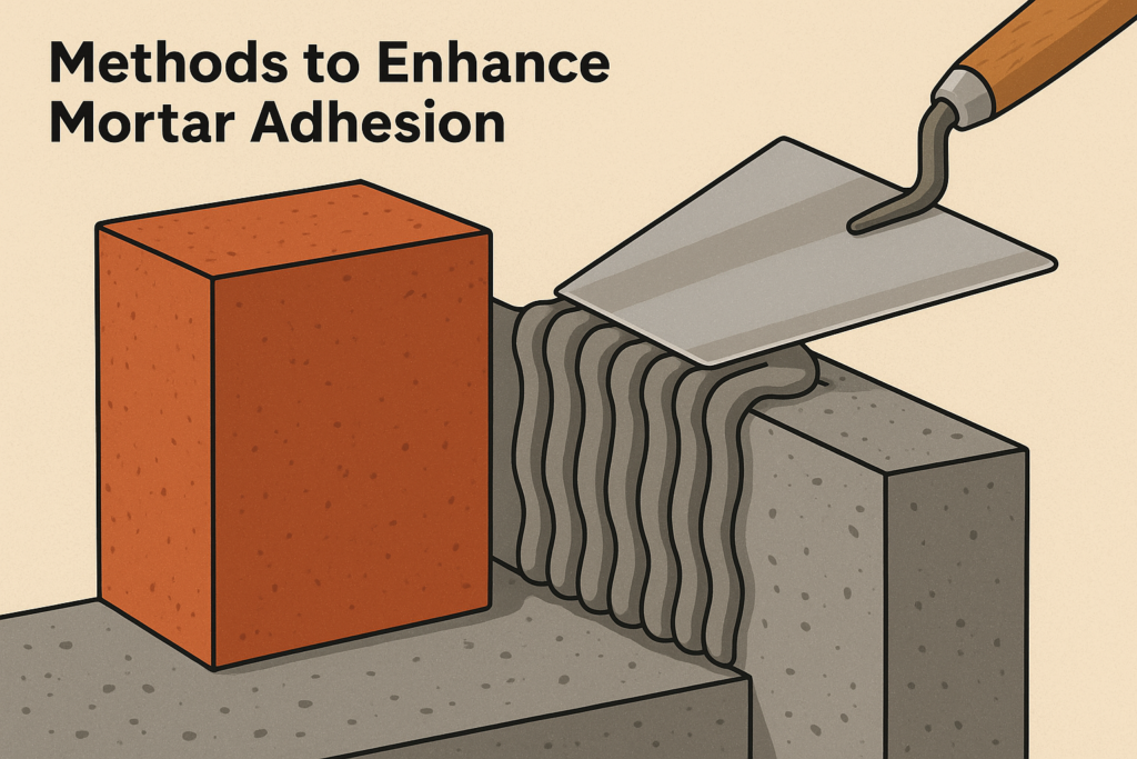 Methods to enhance mortar adhesion Improving mortar adhesion techniques