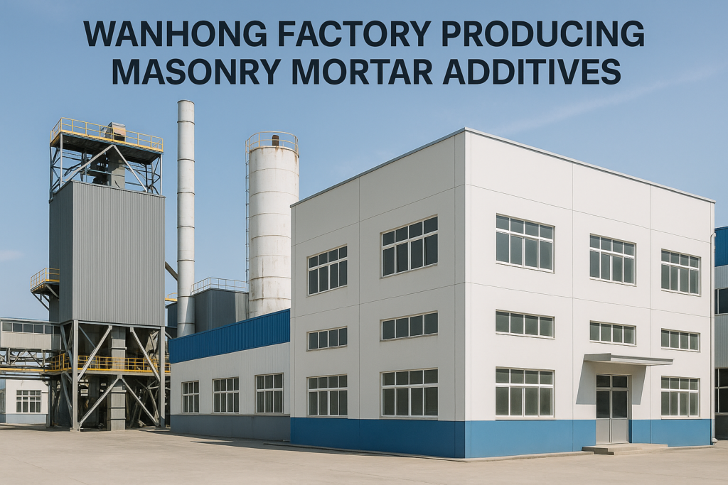 wanhong factory producing masonry mortar additives