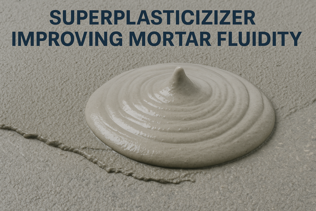 superplasticizer improving mortar fluidity