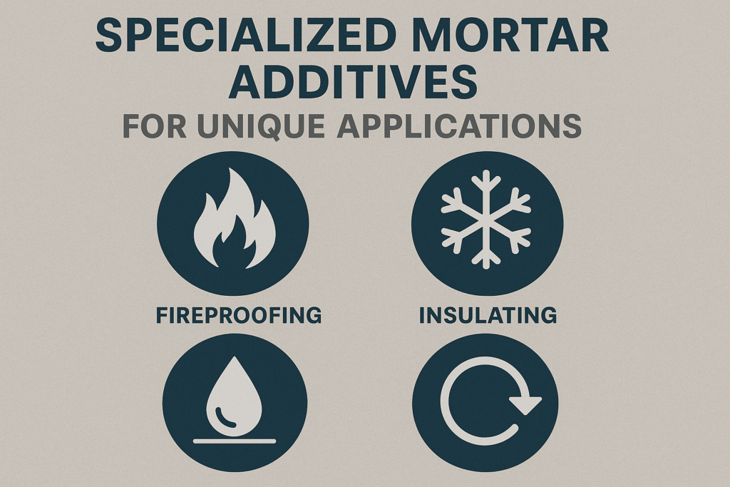 specialized mortar additives for unique applications