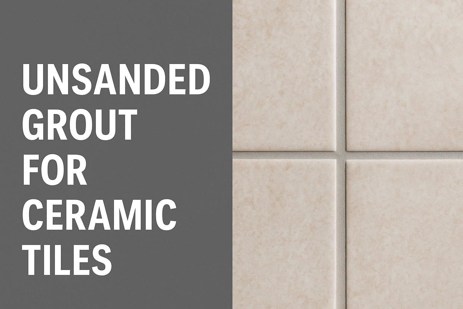Unsanded Grout for Ceramic Tiles