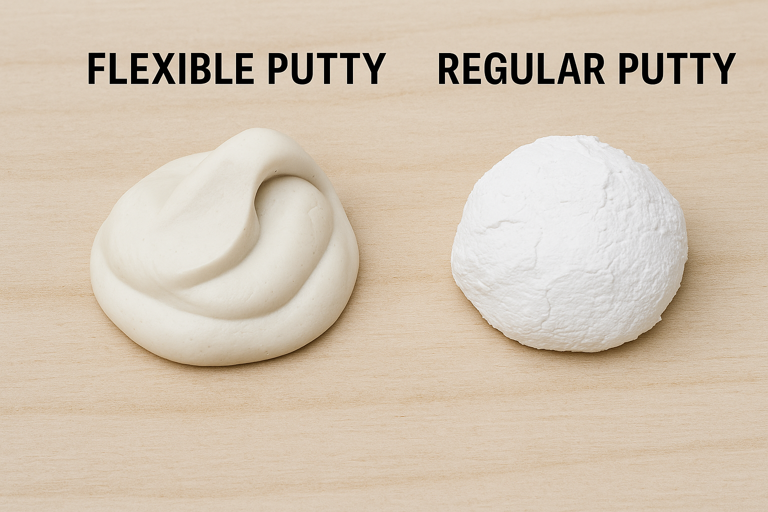 Flexible Putty and Regular Putty
