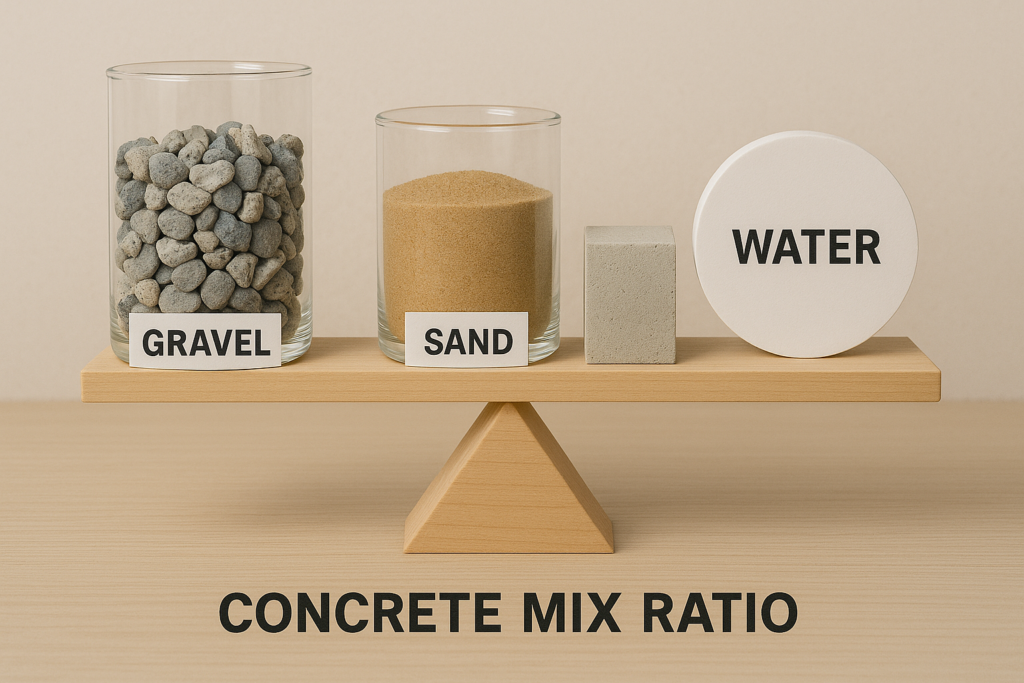 concrete mix ratio components