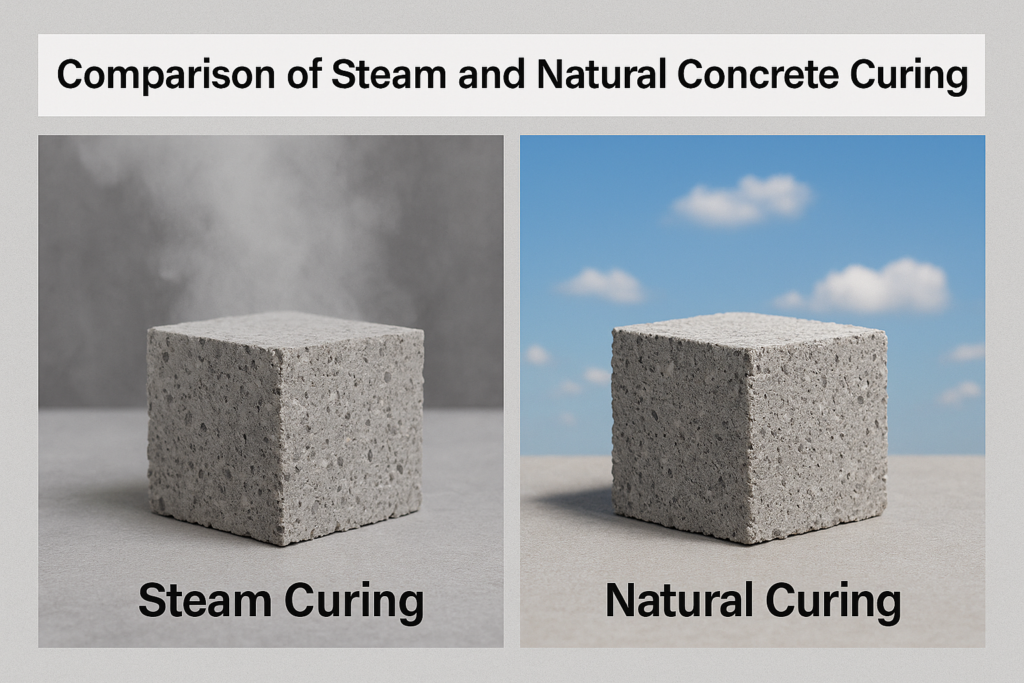 steam curing versus natural curing