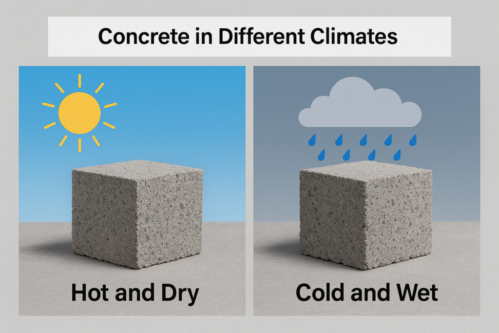 concrete in different climates