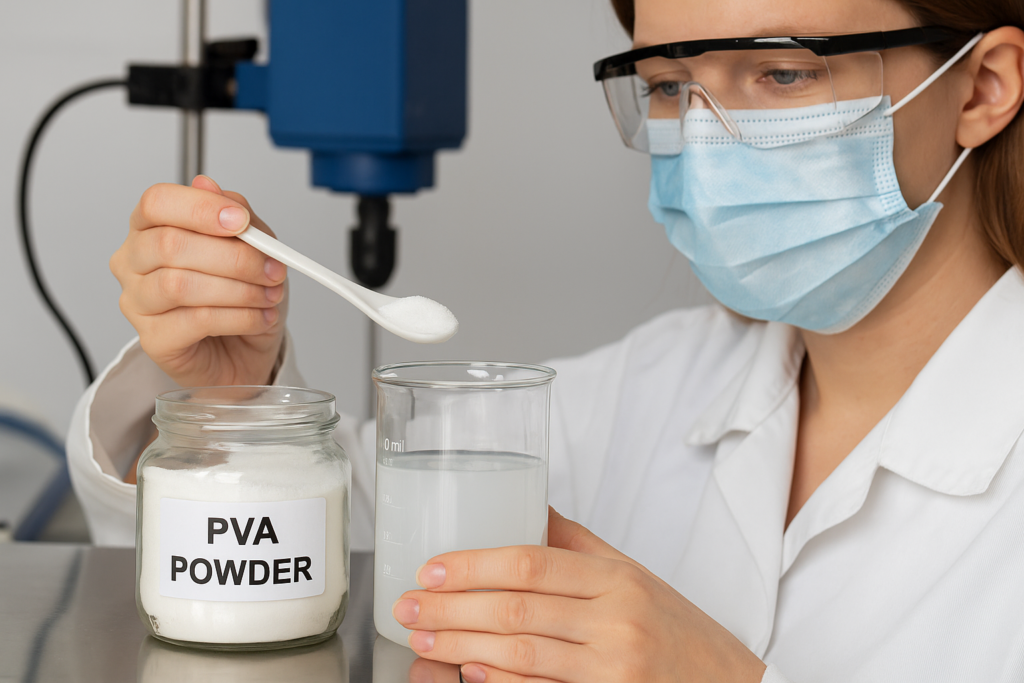 PVA powder quality testing Quality control testing of PVA powder