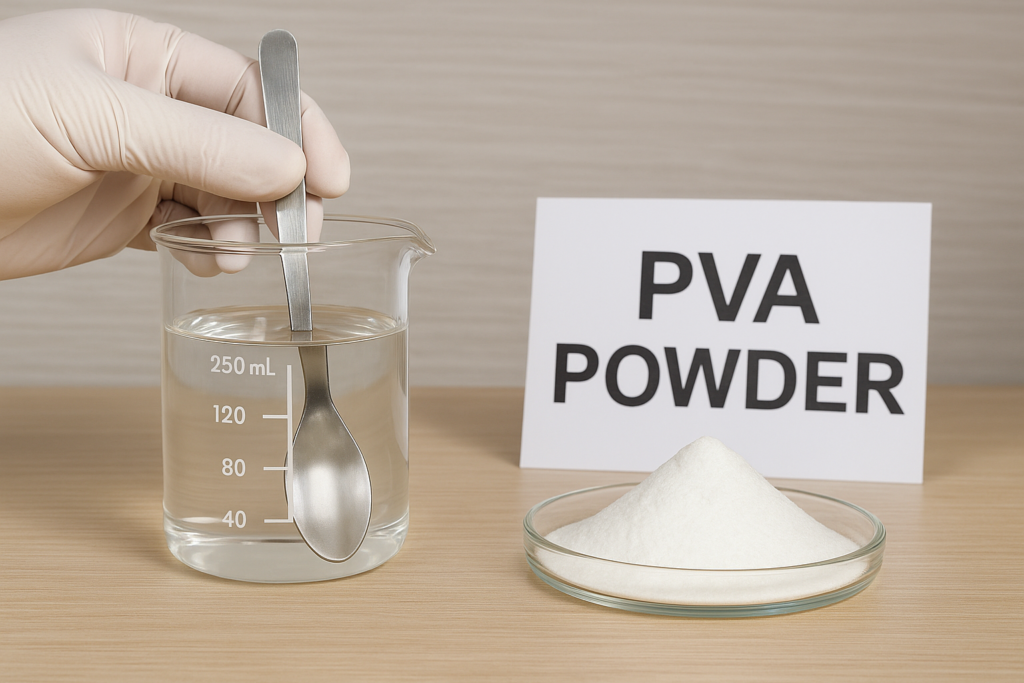 PVA powder performance testing PVA powder properties demonstration